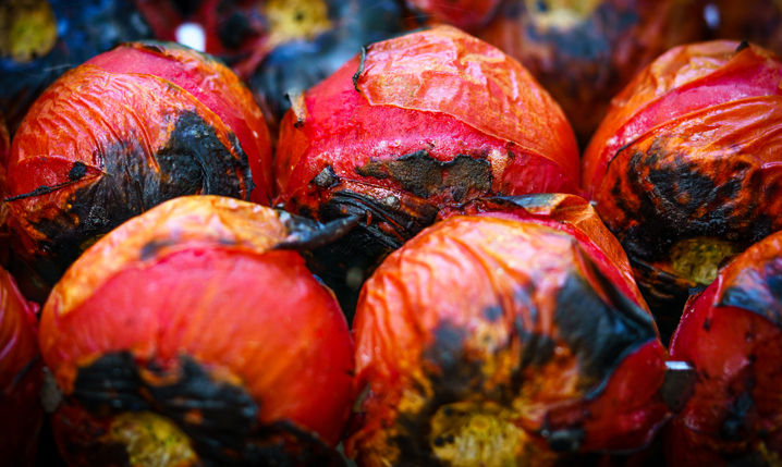 ready prepared fire roasted tomatoes with skins