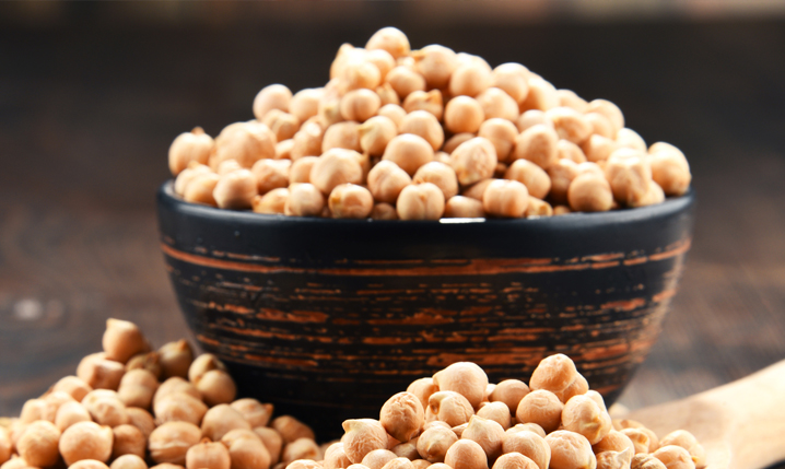 chickpeas or garbanzo beans in a bowl