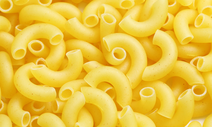 plain uncooked macaroni