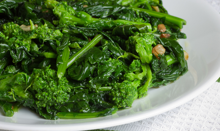 cooked broccoli rabe