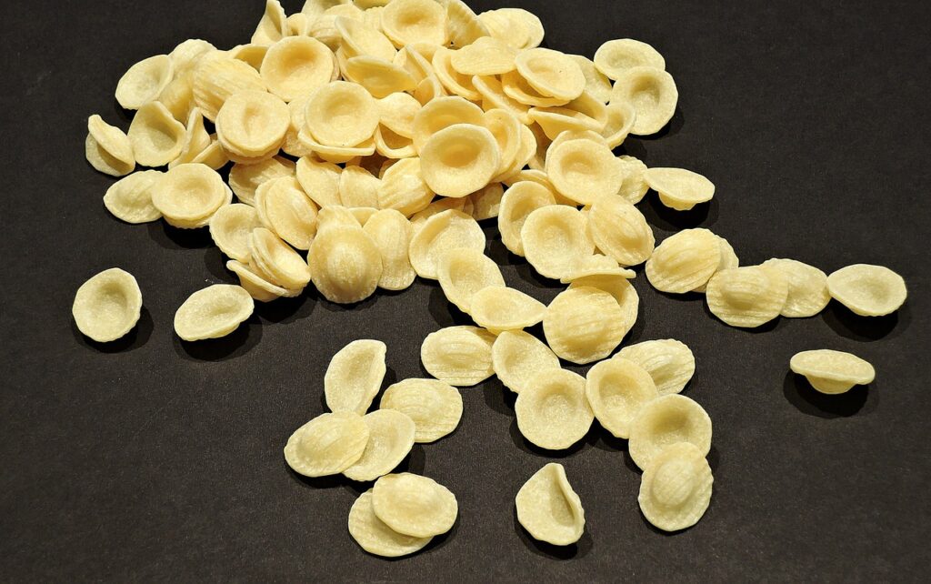 raw uncooked orecchiette pasta